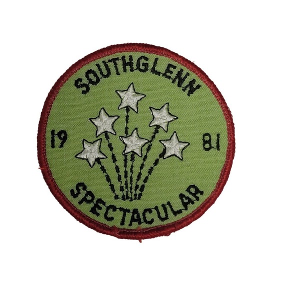 VTG 1980s Sew On Embroidered Patch, 3" Circle, Girl Scout Patch 1981 Spectacular - Picture 1 of 5
